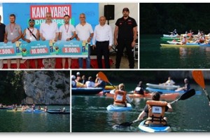 Kapıkayafest’te Kano Yarışı Düzenlendi